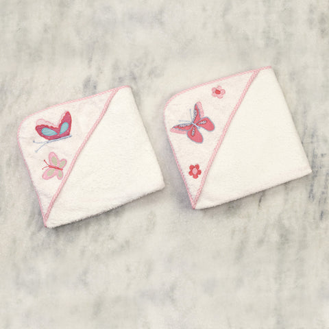 Butterfly Kisses Towels <br> Set of 2 <br> <span style="font-size: 11px; font-family:Helvetica,Arial,sans-serif;">Can Be Personalised</span>