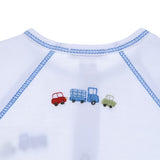 Car printed Blue Boy Romper