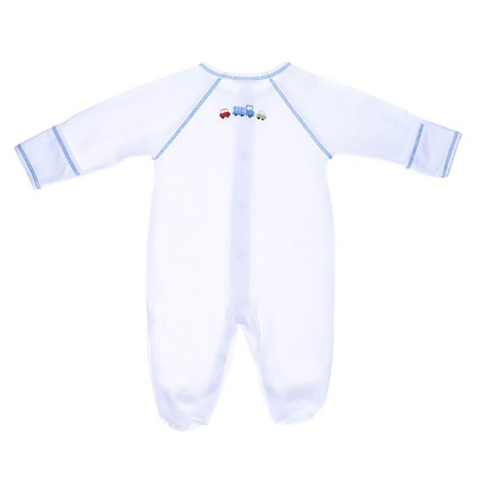 Car printed Blue Boy Romper