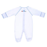 Car printed Blue Boy Romper