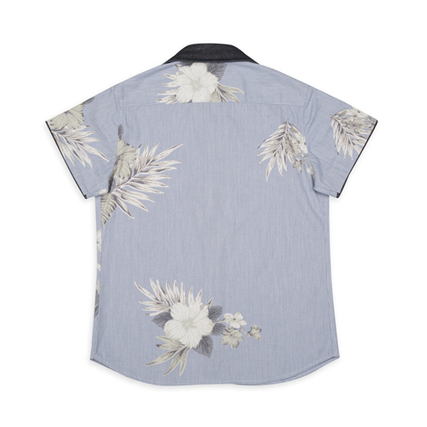 Blue Floral Boys Shirt