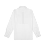 White with Blue Yoke Boys Shirt