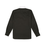 Black with White Collar Boys Shirt