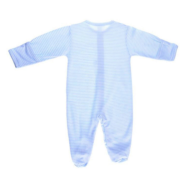 Blue Stripe Boy Footie