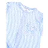Blue Stripe Boy Footie