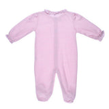 Pink Stripe Girl Footie
