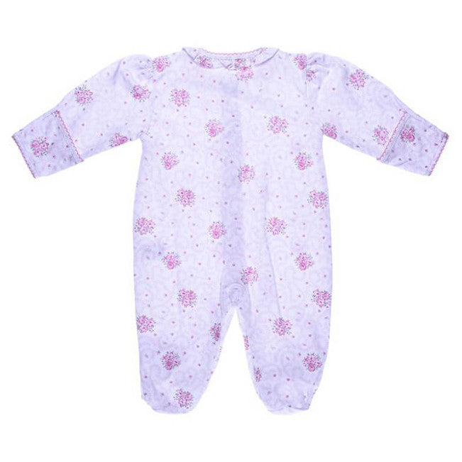 Flower Printed Girl Footie