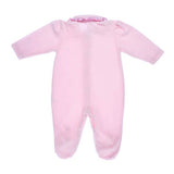 Pink Collar Printed Footie