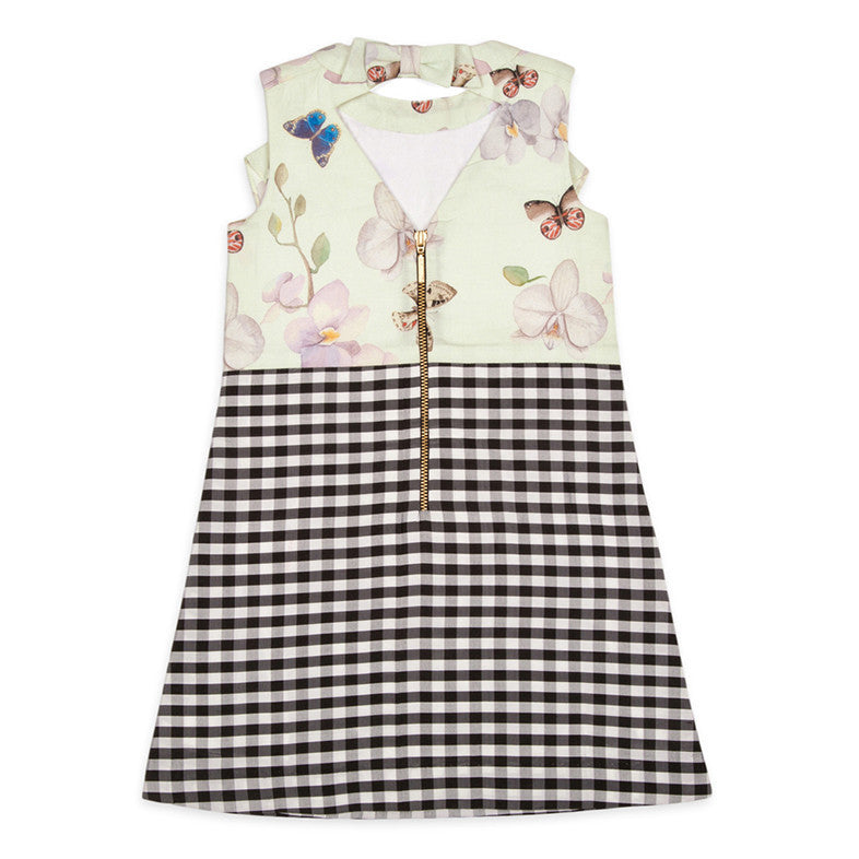 Butterfly with Black Gingham - Dress