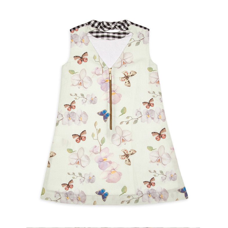 Butterfly with Black Yoke - Dress