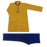 Krishna Mehta Printed Orange Kurta Set