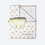 Tuck Me In Gift Bundle <br> Multi-Colour Bear<br><span style="font-size: 10px;">Can be Personalised</span>