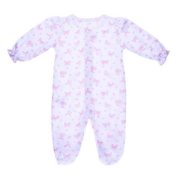 Pink Ribbon Printed Footie
