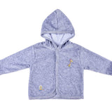 Grey Giraffe Printed Hooded Jacket