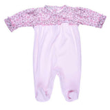 Pink Sleeves Printed Footie