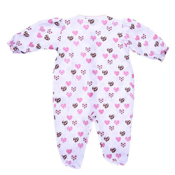 Pink & Brown Printed Footie
