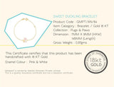 18K Gold Sweet Duckling Bracelet <br> Pugs & Paws Collection