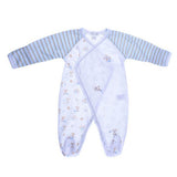 Blue & Brown Puppy Printed Footie