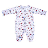 Multicolor Car Printed Footie