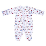 Multicolor Car Printed Footie
