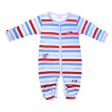 Red & Blue Stripe Footie