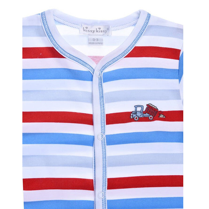 Red & Blue Stripe Footie