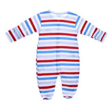 Red & Blue Stripe Footie