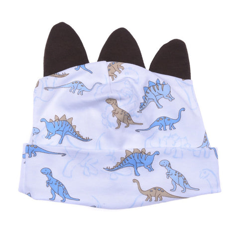 Hat, Blue & Brown Animal Printed <br> 100% Peruvian Cotton