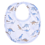 Bib, Blue & Brown Animal Printed <br> 100% Peruvian Cotton