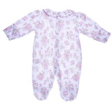 Pink & Green Printed Footie