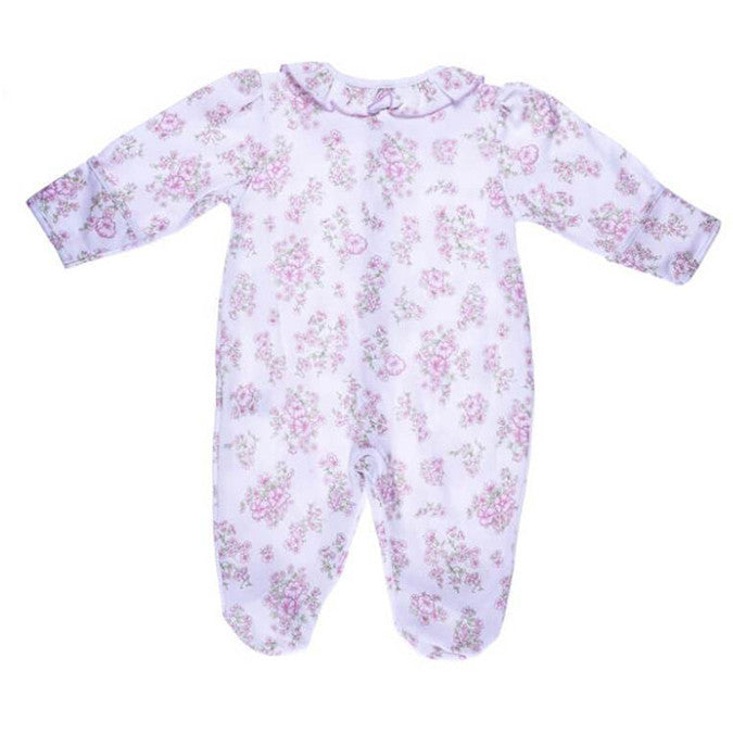 Pink & Green Printed Footie