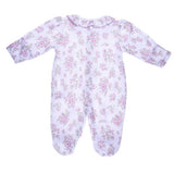 Pink & Green Printed Footie