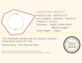 18K Gold Darling Daisy Bracelet <br> Le Fleur Collection