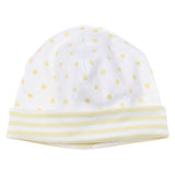 Hat, White & Yellow Dotted <br> 100% Peruvian Cotton