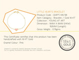 18K Gold Little Hearts Bracelet <br> Young at Art Collection