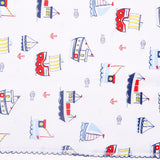 Burp Cloth, Multicolour Nautical Printed <br> 100% Peruvian Cotton