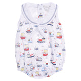 Multicolor Nautical Printed Bodysuit
