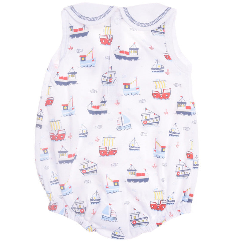 Multicolor Nautical Printed Bodysuit