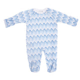 Blue Wave Printed Footie