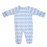 Blue Wave Printed Footie