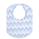 Bib, Blue Wave Stripe <br> 100% Peruvian Cotton