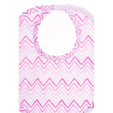 Bib, Pink Wave Stripe <br> 100% Peruvian Cotton