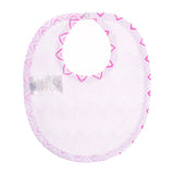 Bib, Pink Wave Stripe <br> 100% Peruvian Cotton