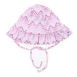 Floppy Hat, Pink Wave Print <br> 100% Peruvian Cotton