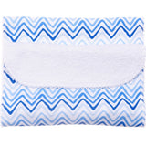 Burp Cloth, Blue Wave Print <br> 100% Peruvian Cotton