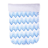 Burp Cloth, Blue Wave Print <br> 100% Peruvian Cotton