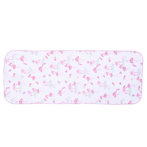 Burp Cloth, Flamingo Print <br> 100% Peruvian Cotton