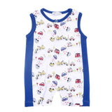 Multicolor Car Printed Playsuit