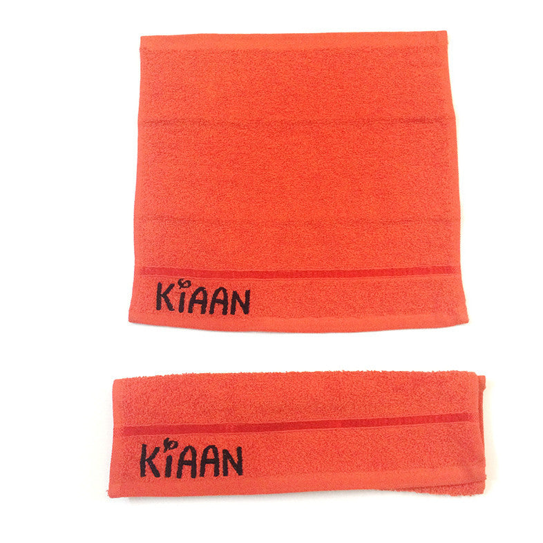 Personalised Hand Towels  <br> <span style="font-size: 11px; font-family:Helvetica,Arial,sans-serif;">Set of 4</span>