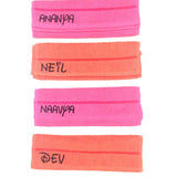 Personalised Hand Towels  <br> <span style="font-size: 11px; font-family:Helvetica,Arial,sans-serif;">Set of 4</span>